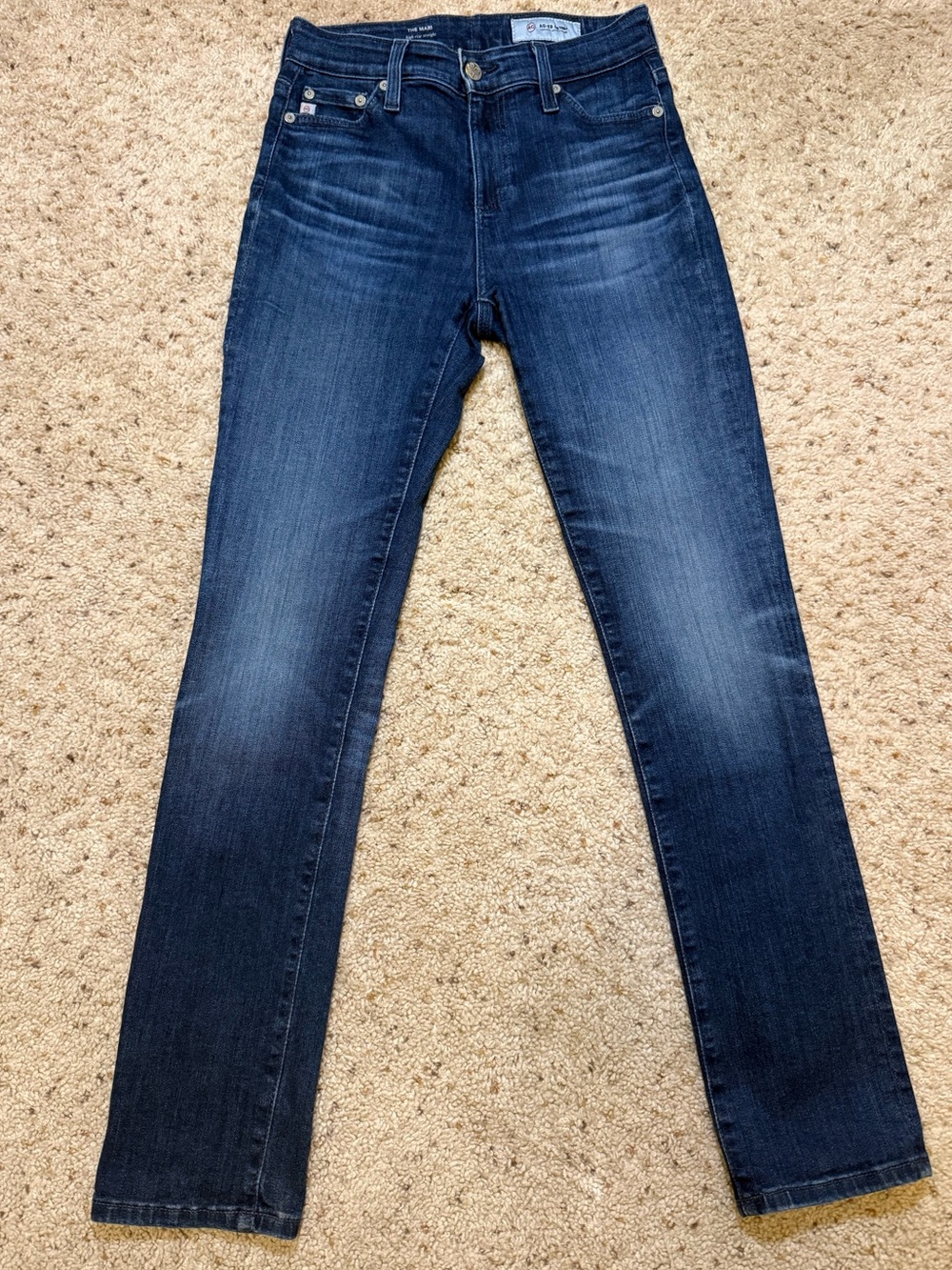 AG The Mari High Rise Straight Jeans Size 25